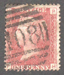 Great Britain Scott 33 Used Plate 122 - PH - Click Image to Close